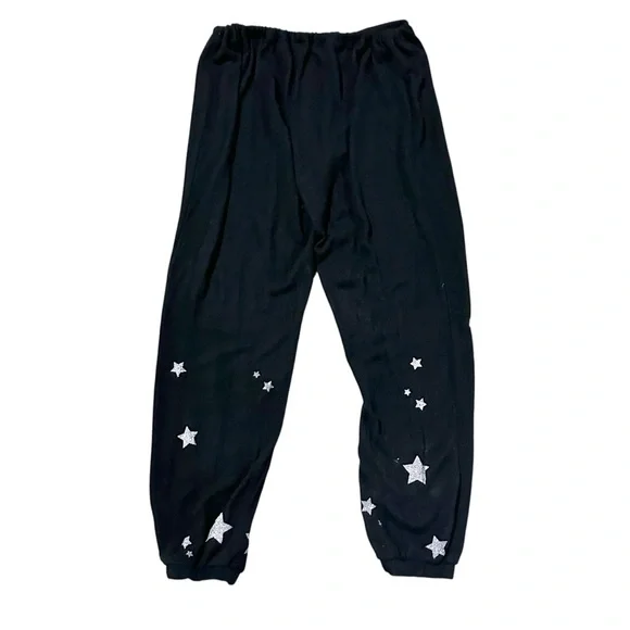 Chaser Starry Night Jogger Pants in Black Size Medium - NWOT - Picture 4 of 7